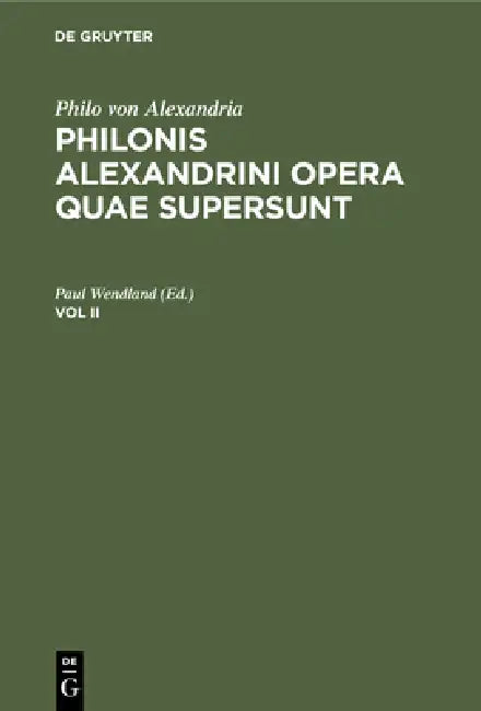 Buy Philo Von Alexandria (English, Paul Wendland) — BookShops.in