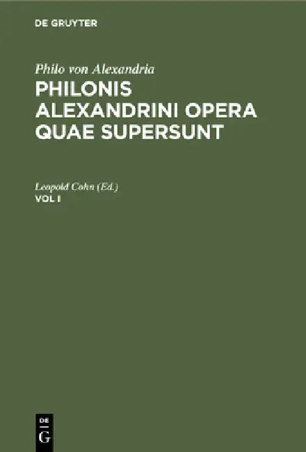 Buy Philo Von Alexandria (English, Leopold Cohn) — BookShops.in
