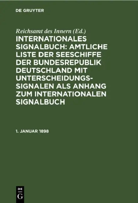 Buy 1. Januar 1898 (English, Reichsamt Des Innern) — BookShops.in
