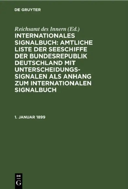Buy 1. Januar 1899 (English, Reichsamt Des Innern) — BookShops.in
