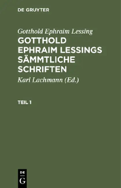 Buy Gotthold Ephraim Lessing (English, Gotthold Ephraim Lessing) — BookShops.in