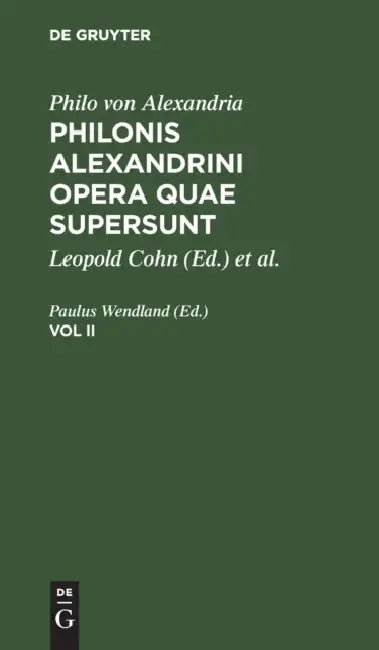 Buy Philo Von Alexandria (English, Paulus Wendland) — BookShops.in