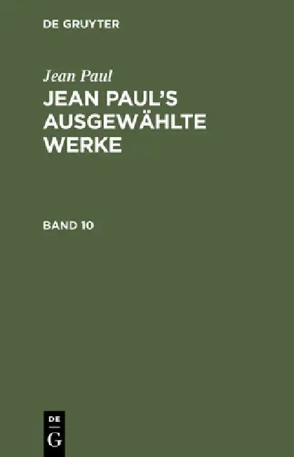 Buy Jean Paul (English, Jean Paul) — BookShops.in