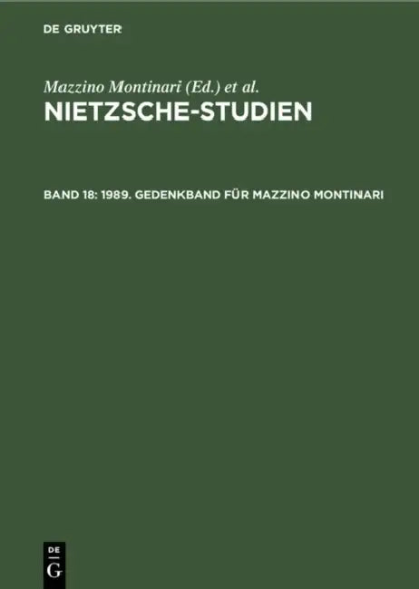 Buy 1989. Gedenkband Für Mazzino Montinari (English, Mazzino Montinari | Wolfgang Müller-Lauter | Heinz Wenzel) — BookShops.in