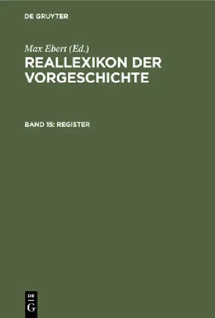Buy Register (English, Max Ebert) — BookShops.in