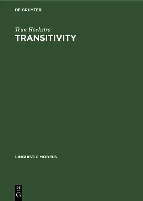 Buy Transitivity (English, Teun Hoekstra) — BookShops.in