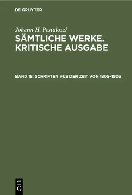 Buy Schriften Aus Der Zeit Von 1805-1806 (English, Emanuel Dejung) — BookShops.in