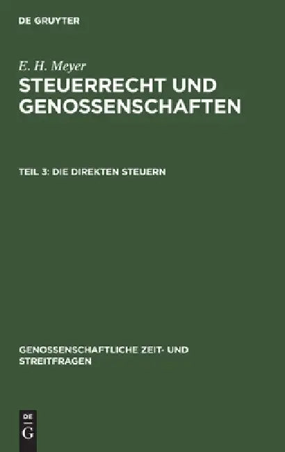Buy Die Direkten Steuern (English, E. H. Meyer) — BookShops.in