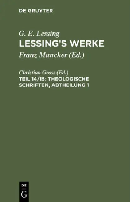 Buy Theologische Schriften, Abtheilung 1 (English, Christian Gross) — BookShops.in