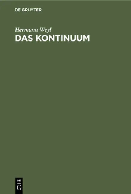 Buy Das Kontinuum (English, Hermann Weyl) — BookShops.in