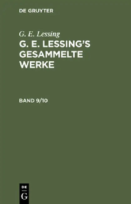 Buy G. E. Lessing (English, G. E. Lessing) — BookShops.in