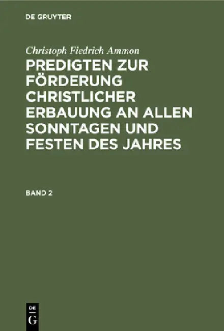 Buy Christoph Fiedrich Ammon (English, Christoph Fiedrich Ammon) — BookShops.in