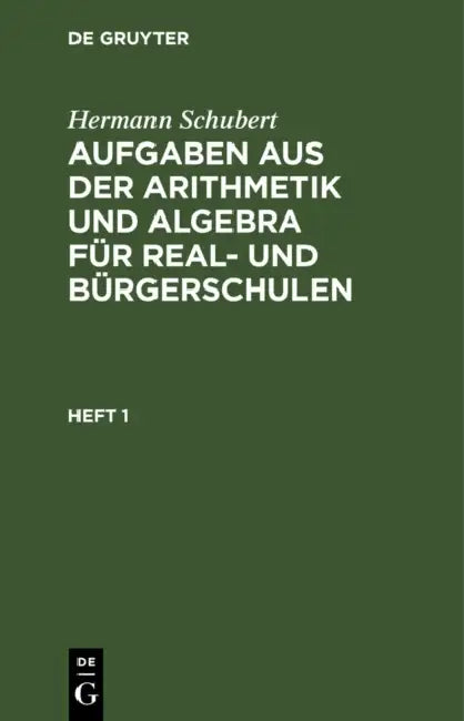 Buy Hermann Schubert (English, Hermann Schubert) — BookShops.in
