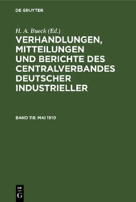 Buy Mai 1910 (English, H. A. Bueck) — BookShops.in