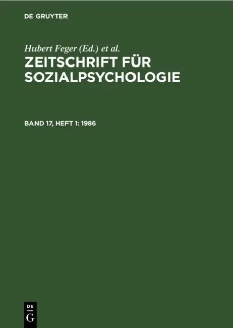 Buy 1986 (English, Hubert Feger | C. F. Graumann | Klaus Holzkamp) — BookShops.in