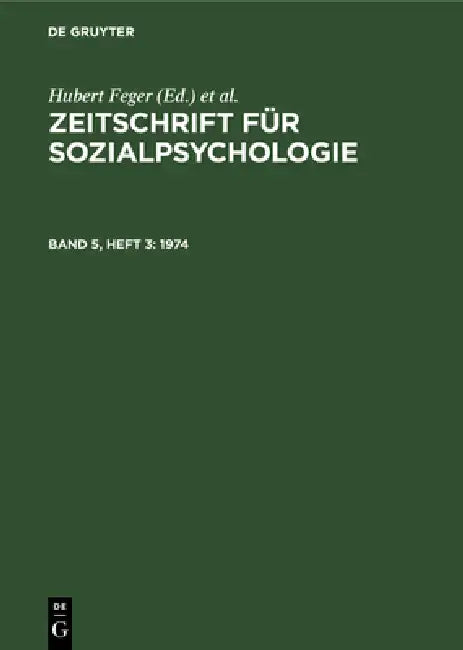 Buy 1974 (English, Hubert Feger | C. F. Graumann | Klaus Holzkamp) — BookShops.in