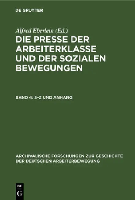 Buy S-Z Und Anhang (English, Alfred Eberlein) β BookShops.in