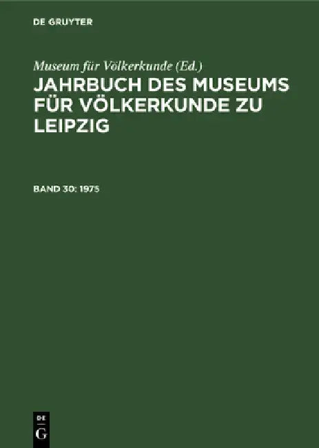 Buy 1975 (English, Museum Für Völkerkunde) — BookShops.in
