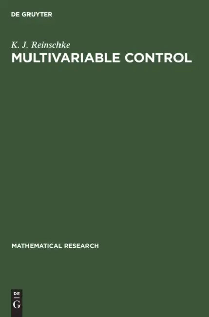 Buy Multivariable Control (English, K. J. Reinschke) — BookShops.in