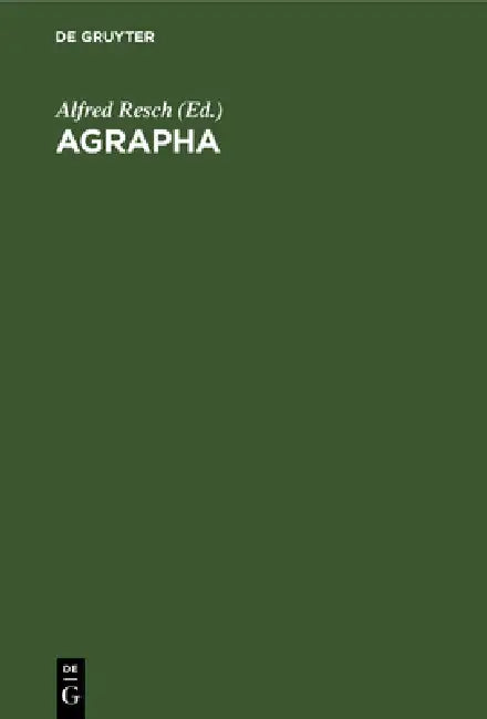 Buy Agrapha (English, Alfred Resch) — BookShops.in
