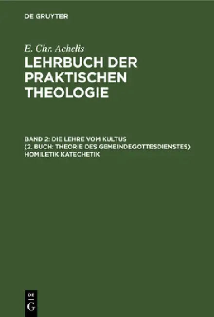 Buy Die Lehre Vom Kultus (2. Buch (English, E. Chr Achelis) — BookShops.in