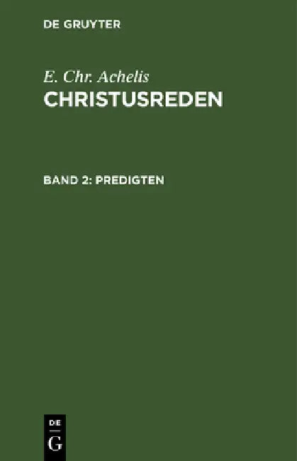 Buy Predigten (English, E. Chr Achelis) — BookShops.in