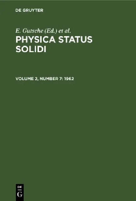Buy 1962 (English, E. Gutsche | K. Müller | P. Görlich) — BookShops.in
