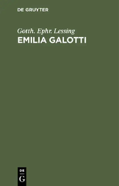 Buy Emilia Galotti (English, Gotth Ephr Lessing) — BookShops.in