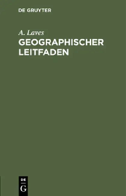 Buy Geographischer Leitfaden (English, A. Laves) — BookShops.in