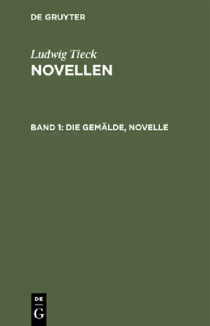 Buy Die Gemälde, Novelle (English, Ludwig Tieck) — BookShops.in