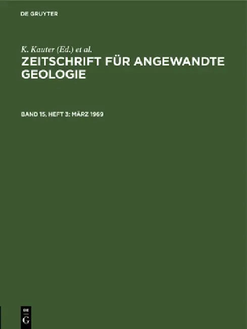Buy März 1969 (English, Zentrales Geologisches Institut | K. Kauter | F. Stammberger) — BookShops.in
