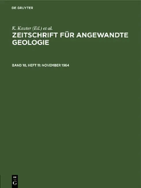 Buy 11/1/64 (English, Zentrales Geologisches Institut | K. Kauter | F. Stammberger) — BookShops.in