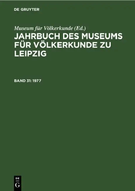 Buy 1977 (English, Museum Für Völkerkunde) — BookShops.in