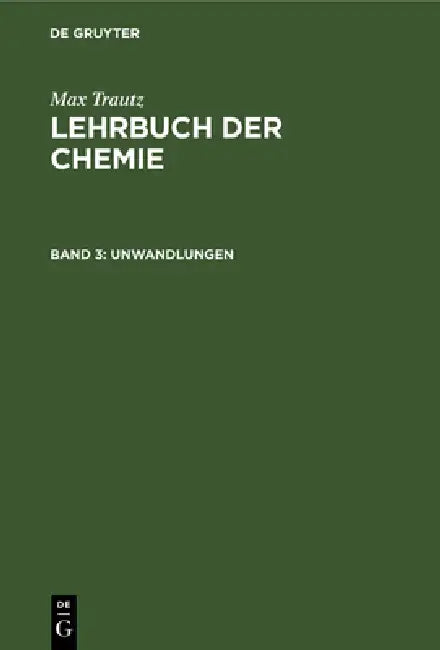 Buy Unwandlungen (English, Max Trautz) — BookShops.in