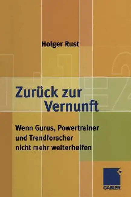 Buy Zurück Zur Vernunft (English, Holger Rust) — BookShops.in