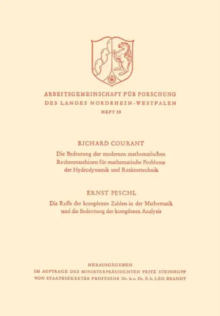Buy Die Bedeutung Der Modernen Mathematischen Rechenmaschinen Für Mathematische Probleme Der Hydrodynami (English, Richard Courant | Richard Courant) — BookShops.in