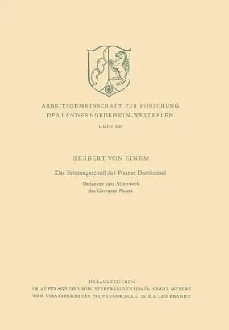 Buy Das Stützengeschoß Der Pisaner Domkanzel (English, Einem) — BookShops.in