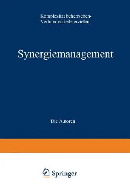 Buy Synergiemanagement (English, Hlp Hirzel Leder, amp;. Partner) — BookShops.in