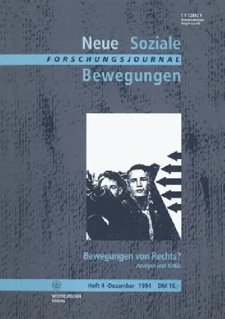Buy Forschungsjournal Neue Soziale Bewegungen (English, Ansgar Klein | Hans-Josef Legrand | Thomas Leif) — BookShops.in