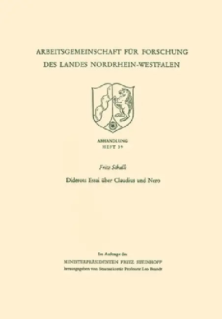 Buy Diderots Essai über Claudius und Nero (English, Fritz Schalk) — BookShops.in