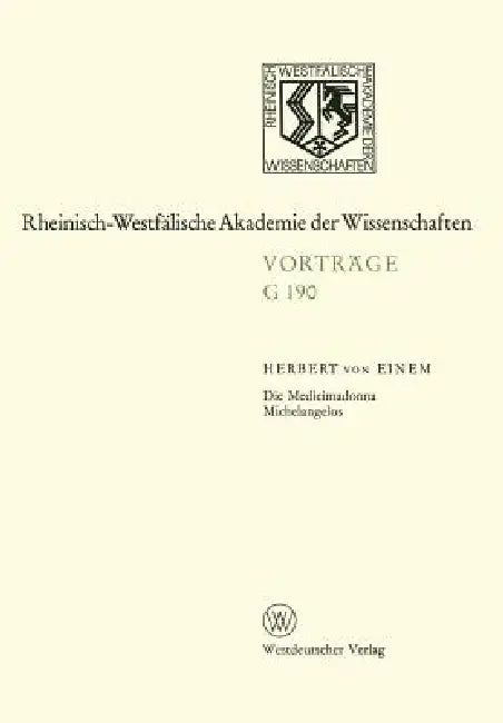 Buy Die Medicimadonna Michelangelos (English, Einem) — BookShops.in