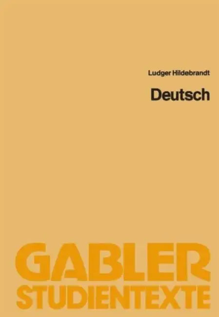 Buy Deutsch (English, Hildebrandt Ludger) — BookShops.in