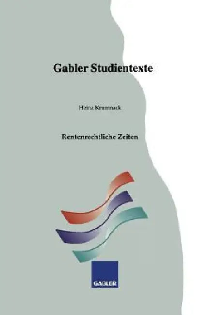 Buy Rentenrechtliche Zeiten (English, Heinz Krumnack) — BookShops.in