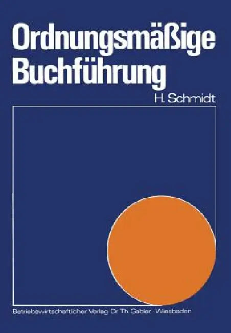Buy Ordnungsmäßige Buchführung (English, Harald Schmidt) — BookShops.in