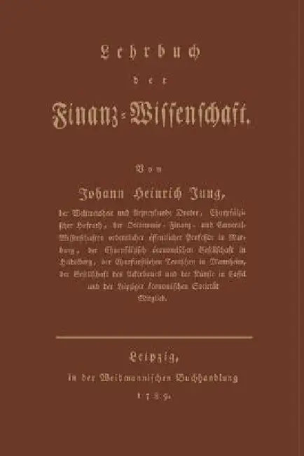 Buy Lehrbuch Der Finanz-Wissenschaft (English, Johann Heinrich Jung-Stilling) — BookShops.in