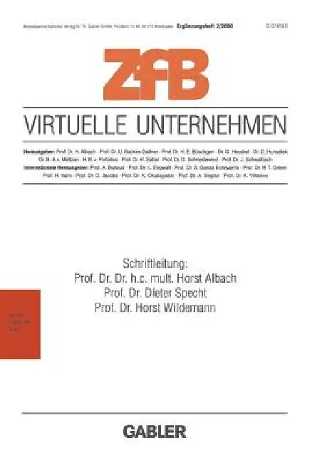 Buy Virtuelle Unternehmen (English, Horst Albach | Dieter Specht | Horst Wildemann) — BookShops.in