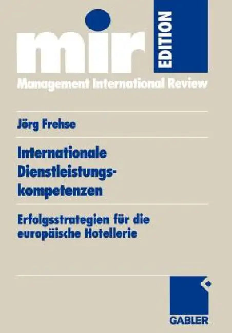 Buy Internationale Dienstleistungskompetenzen (English, Joerg Frehse) — BookShops.in