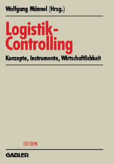 Buy Logistik-Controlling (English, Wolfgang Männel) — BookShops.in