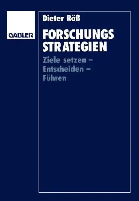 Buy Forschungsstrategien (English, Dieter Röß) — BookShops.in