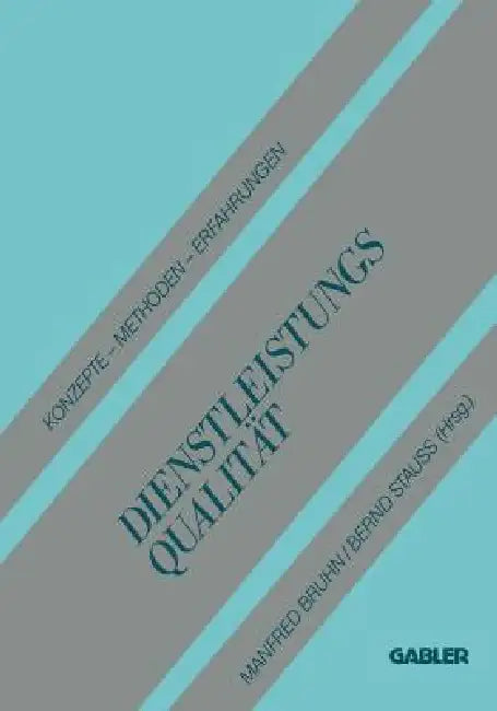 Buy Dienstleistungsqualität (English, Manfred Bruhn) — BookShops.in